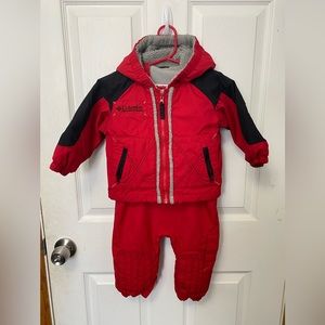2 pc Toddler Boys Columbia snowsuit 18 month